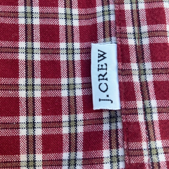 Men’s vintage j crew long sleeve button down plaid shirt sz xl 1 pocket - Picture 8 of 12